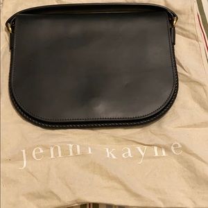 Jenni Kayne Black Leather Clutch